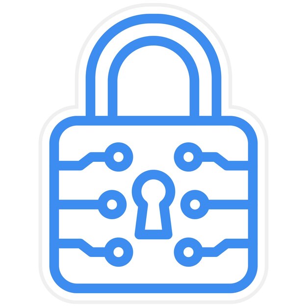 Vectorontwerp Lock Icon Style