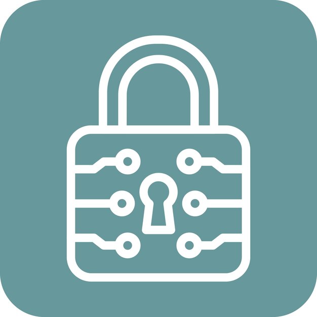Vectorontwerp Lock Icon Style