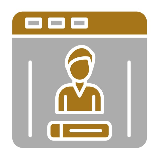 Vectorontwerp Login Icon Style