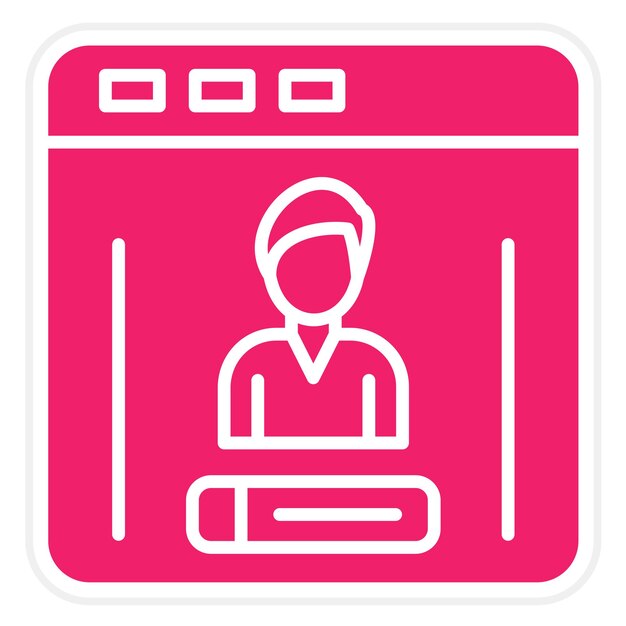 Vectorontwerp Login Icon Style