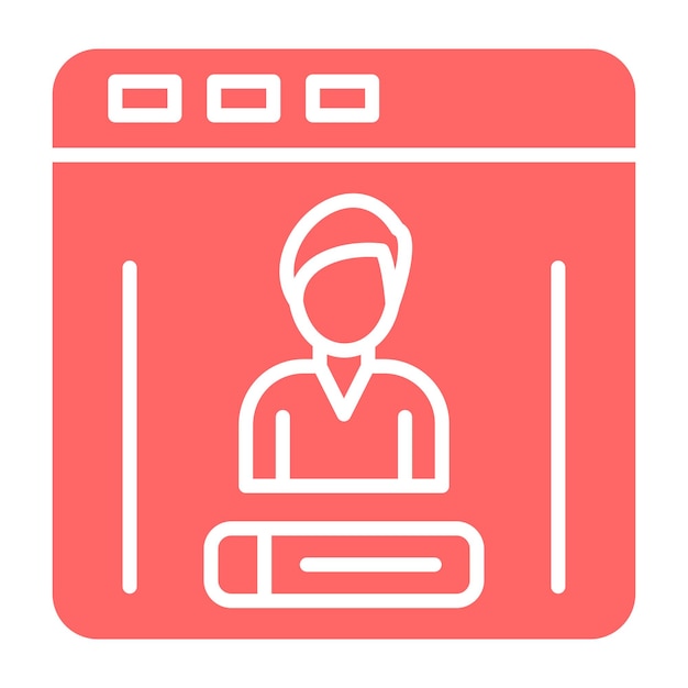 Vectorontwerp Login Icon Style