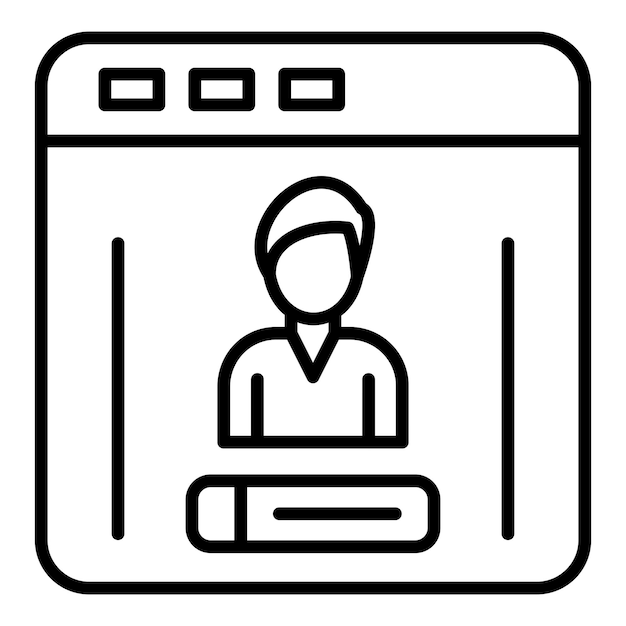 Vectorontwerp Login Icon Style