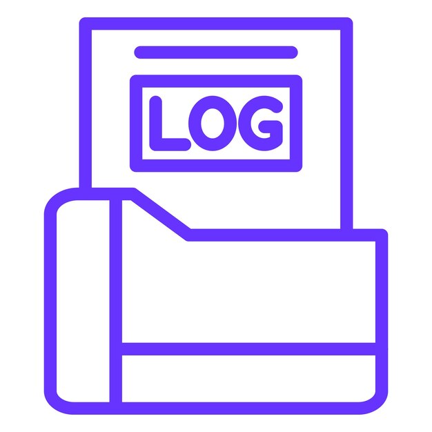 Vectorontwerp Logs Icon Style