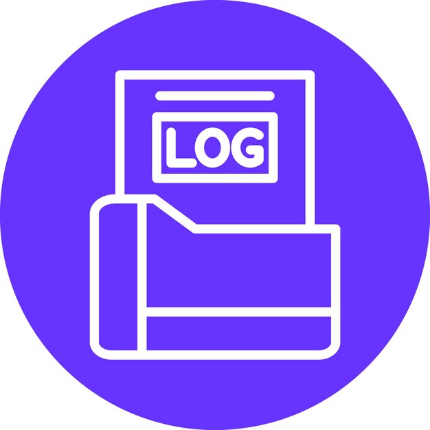 Vectorontwerp Logs Icon Style