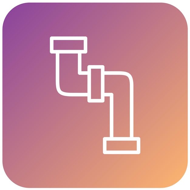 Vectorontwerp loodgieterijpijp Icon Style