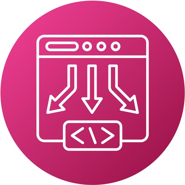 Vectorontwerp Low Code Icon Style
