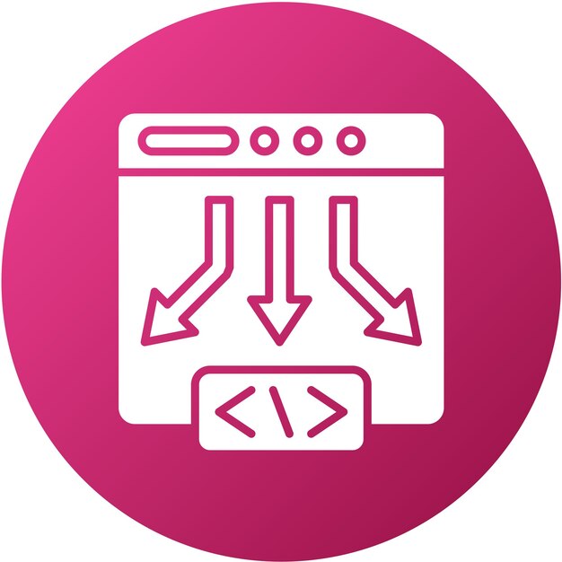 Vectorontwerp Low Code Icon Style