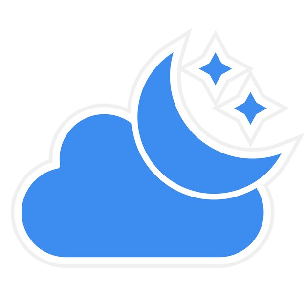 Vectorontwerp Lunar Icon Style