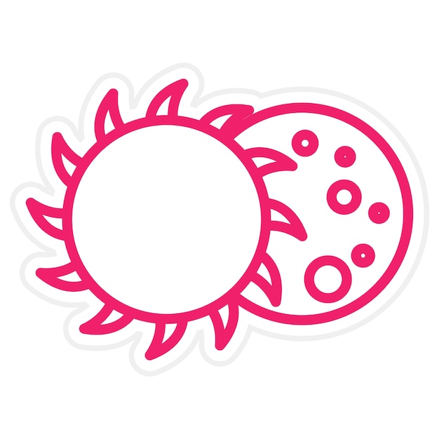 Vectorontwerp Lunar Icon Style