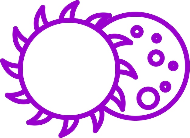 Vectorontwerp Lunar Icon Style