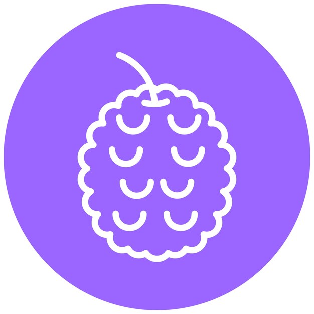 Vectorontwerp Lychee Icon Style