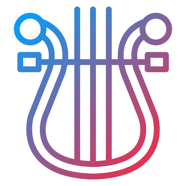 Vectorontwerp Lyre Icon Style