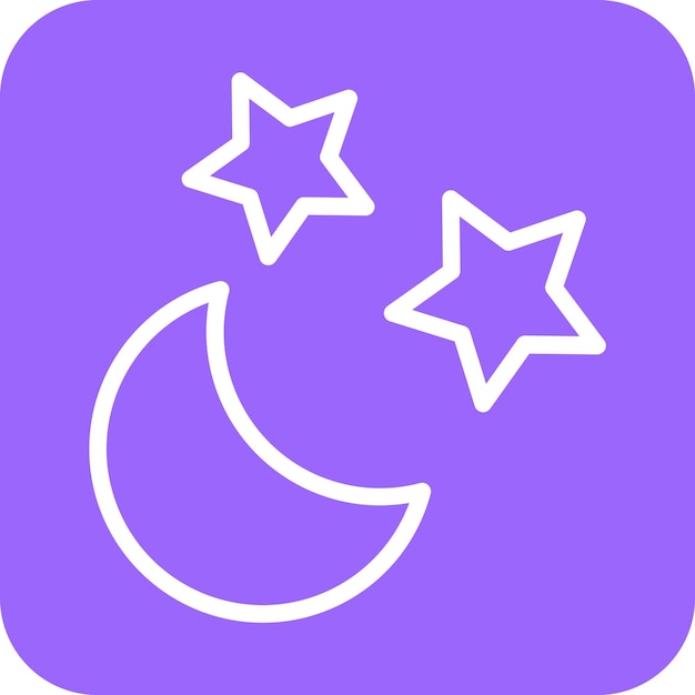 Vectorontwerp Maan Icon Stijl