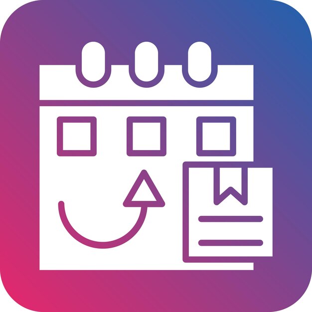 Vectorontwerp Maandelijkse levering Icon Style