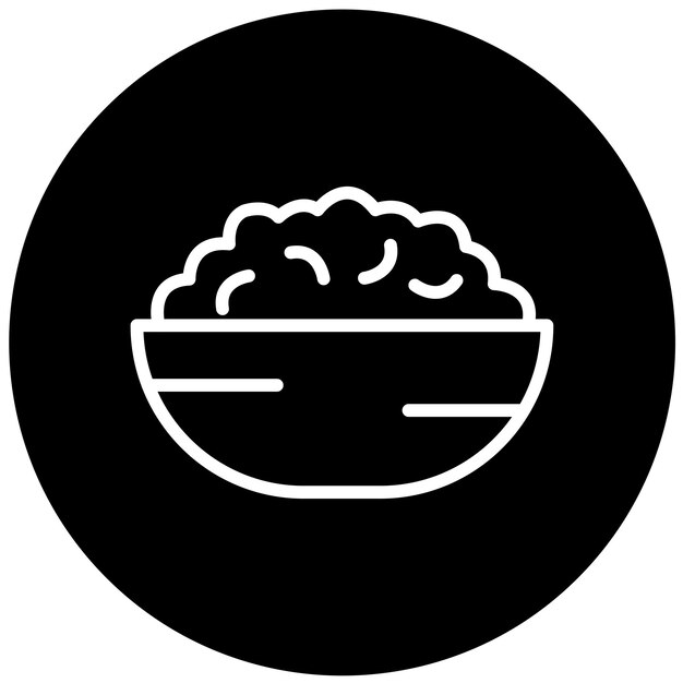 Vectorontwerp Mac N Cheese Icon Style