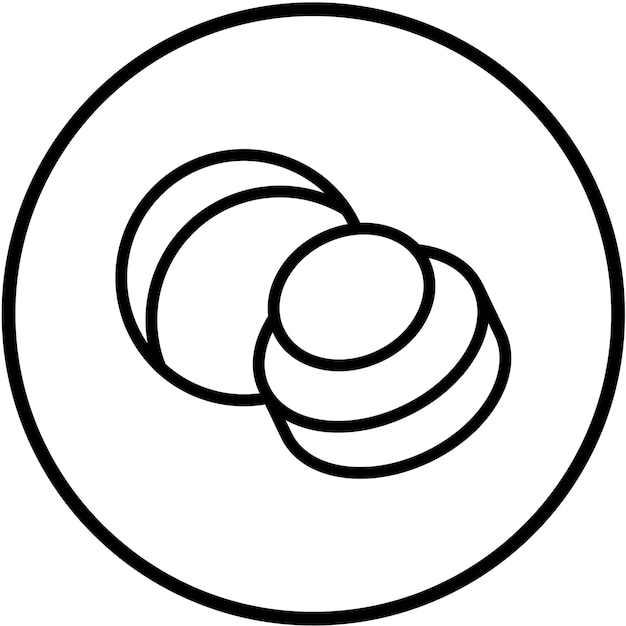 Vectorontwerp Macadamia Icon Style