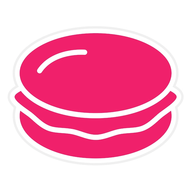 Vectorontwerp Macaroon Mingle Icon Style
