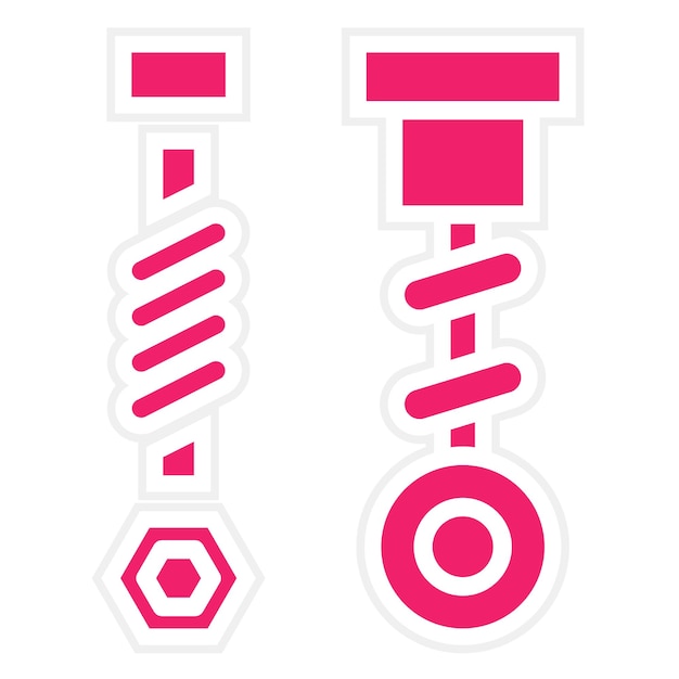 Vectorontwerp Machine Parts Icon Style