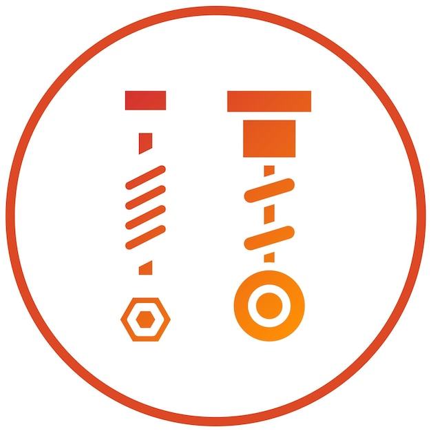 Vectorontwerp Machine Parts Icon Style