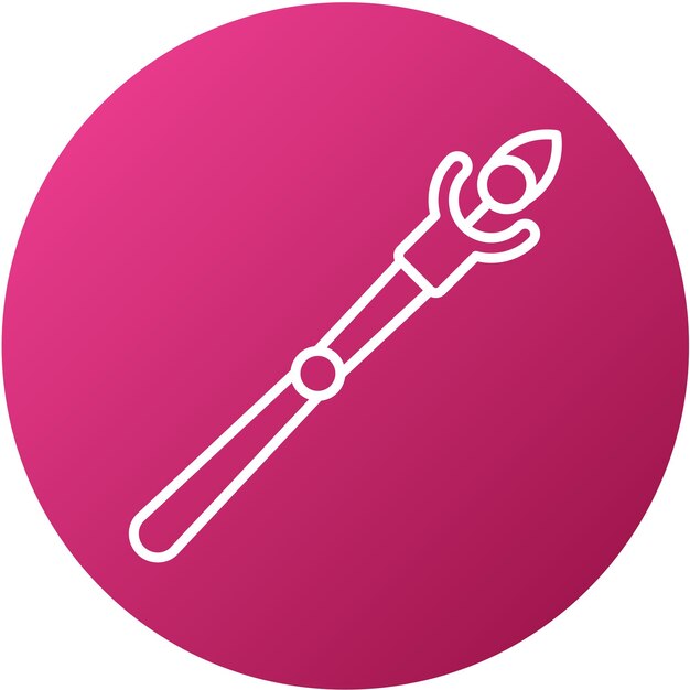 Vectorontwerp Mage Staff Icon Style