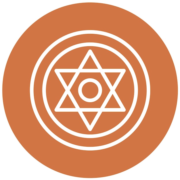 Vectorontwerp Magic Sigil Icon Style