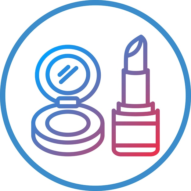 Vectorontwerp Make-up Icon Stijl