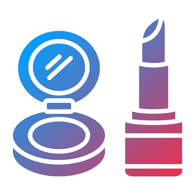 Vectorontwerp Make-up Icon Stijl