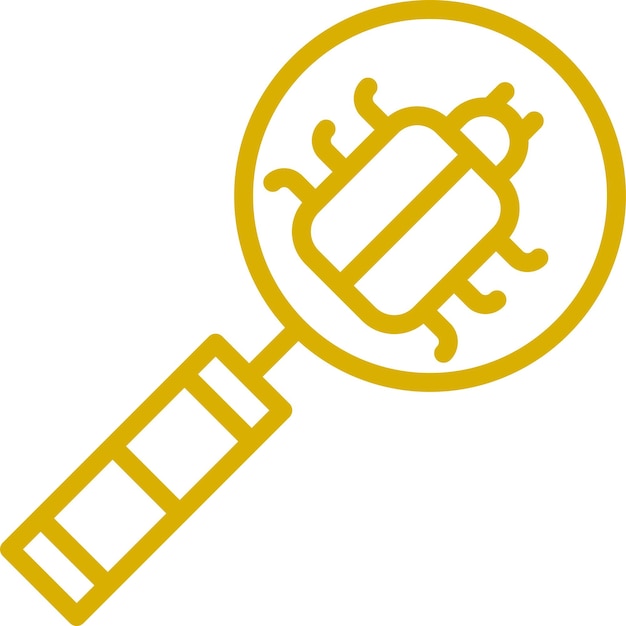 Vectorontwerp Malware Detect Icon Style