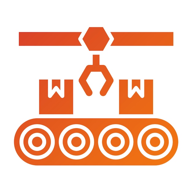 Vectorontwerp Manufacturing Icon Style