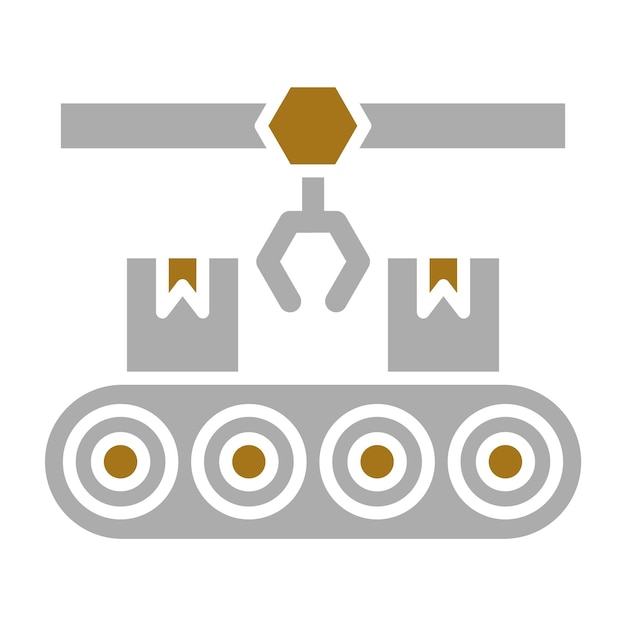 Vectorontwerp Manufacturing Icon Style