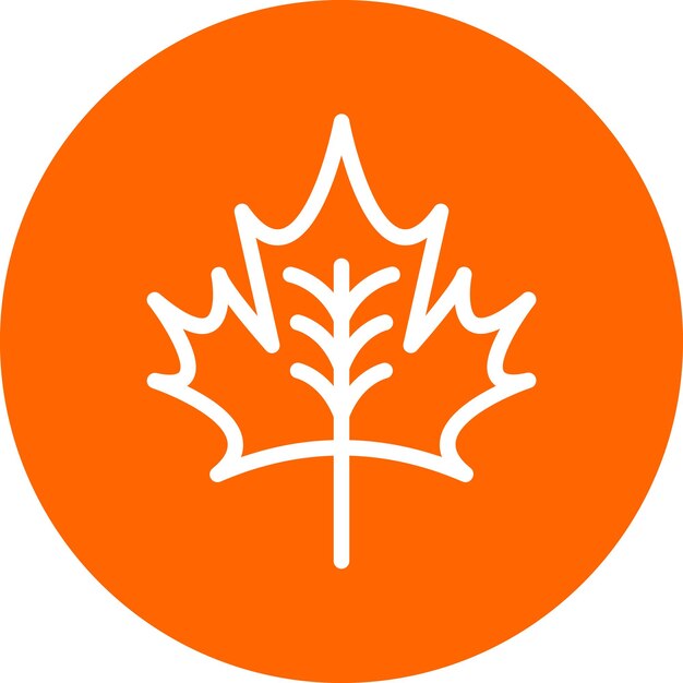 Vectorontwerp Maple Icon Style
