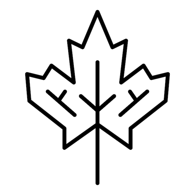 Vectorontwerp Maple Icon Style