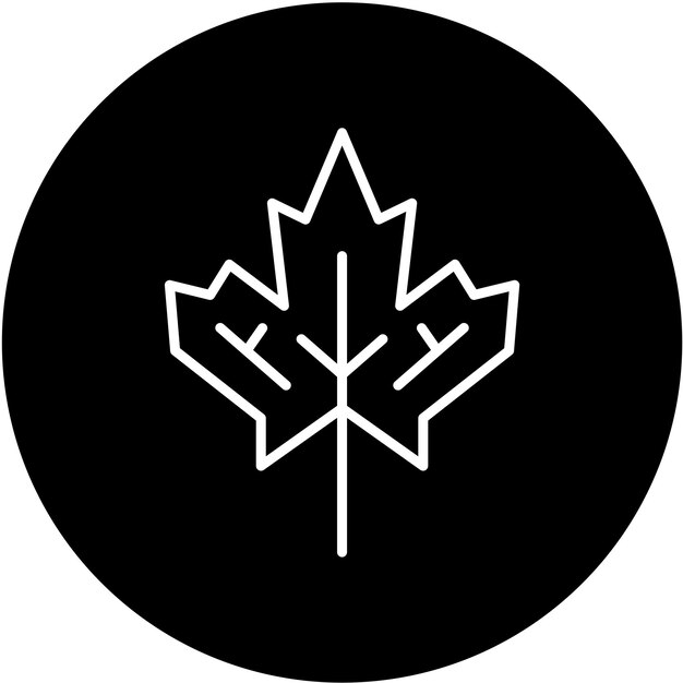 Vectorontwerp Maple Icon Style