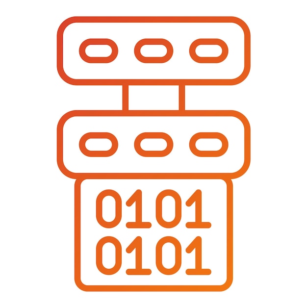 Vectorontwerp Master Data Icon Style