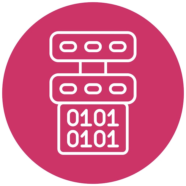 Vectorontwerp Master Data Icon Style