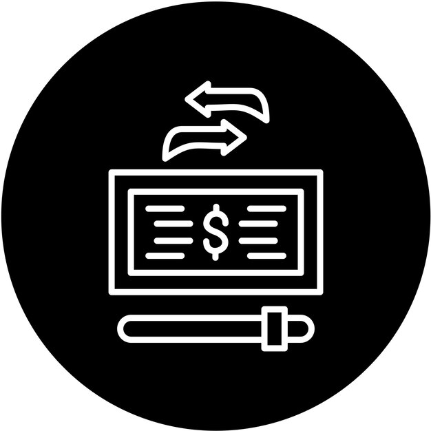 Vectorontwerp Maximaal bedrag van de transactie Icon Style