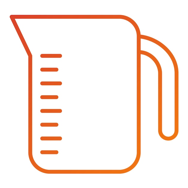 Vectorontwerp Measuring Jug Icon Style