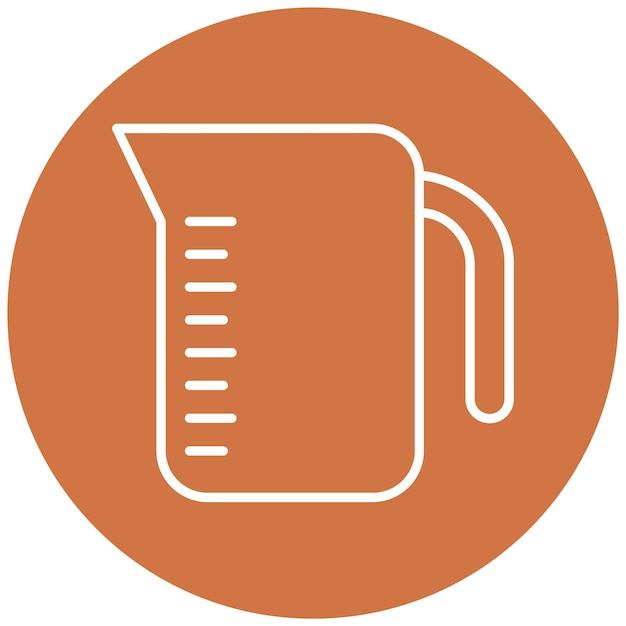 Vectorontwerp Measuring Jug Icon Style