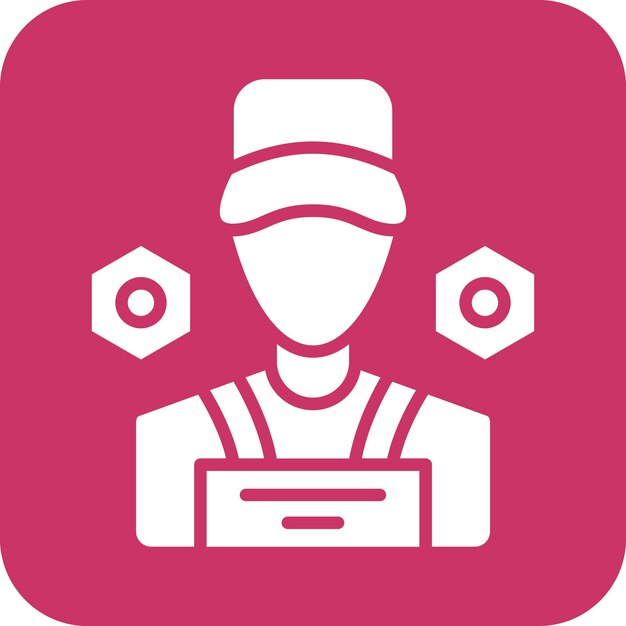 Vectorontwerp Mechanic Icon Style