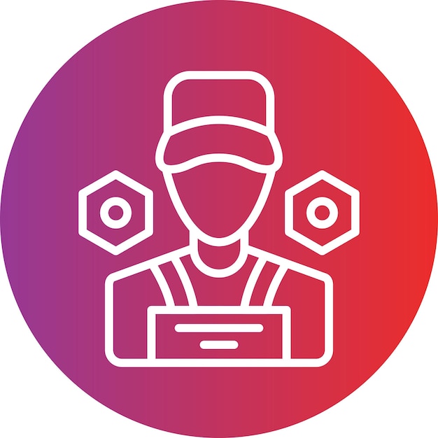 Vectorontwerp Mechanic Icon Style