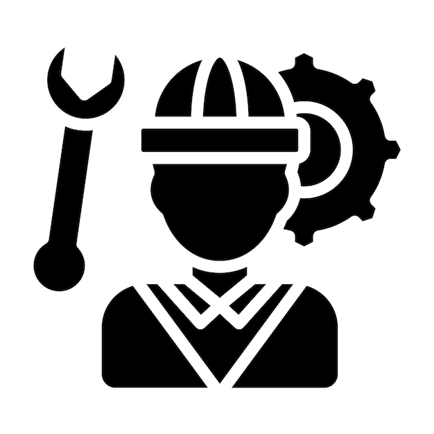 Vectorontwerp Mechanical Engineering Icon Style