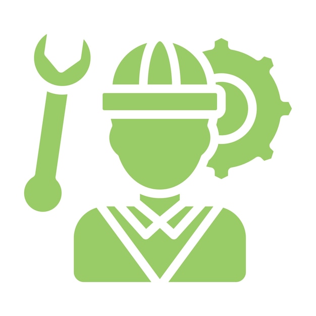 Vectorontwerp Mechanical Engineering Icon Style