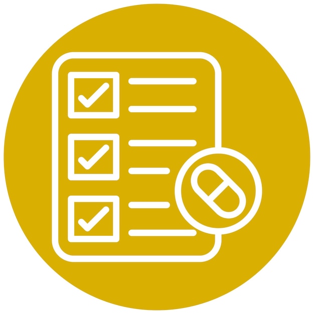 Vectorontwerp Medicijn Compliance Icon Style