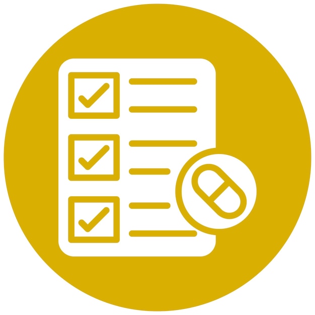 Vectorontwerp Medicijn Compliance Icon Style