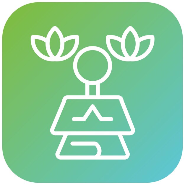 Vectorontwerp Meditatie Icon Stijl