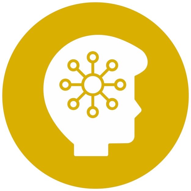 Vectorontwerp menselijke processor Icon Style