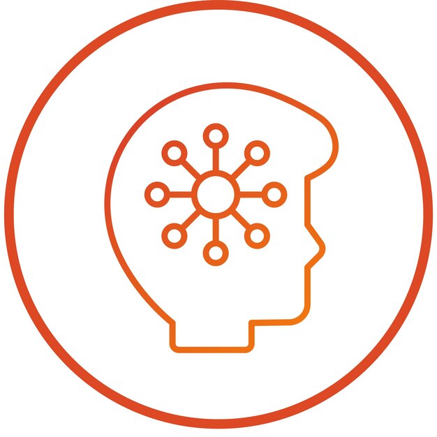 Vectorontwerp menselijke processor Icon Style