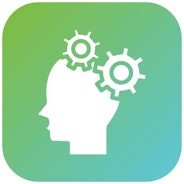Vectorontwerp Mental Ability Icon Style