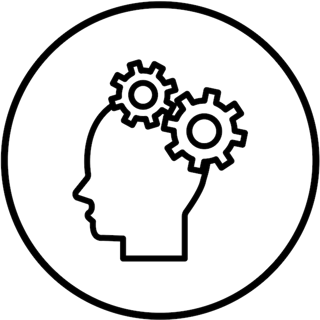 Vectorontwerp Mental Ability Icon Style
