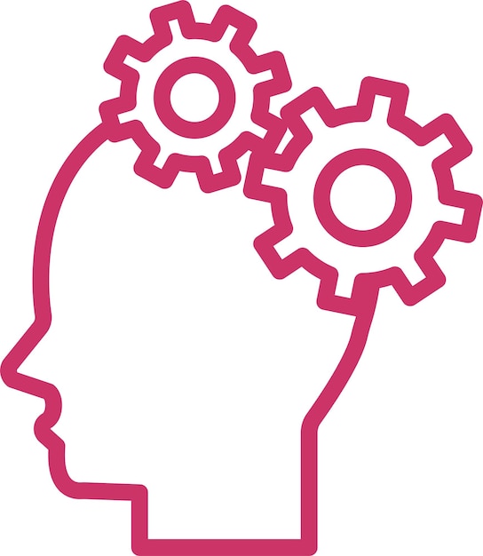 Vectorontwerp Mental Ability Icon Style